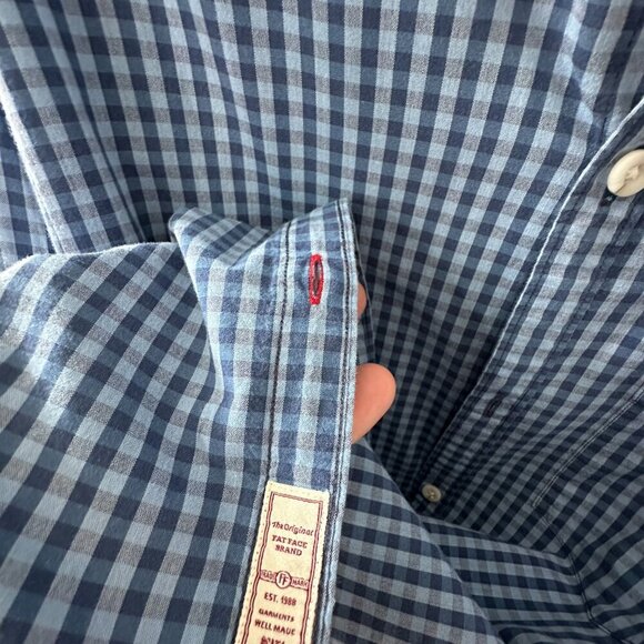Fat Face Blue Check XXL Men's Button Down Shirt   100% Cotton - Picture 10 of 15